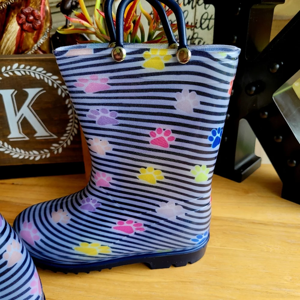Waterproof Kids Printed Rain Boots